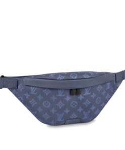 Louis Vuitton Discovery PM Bumbag 17.3in/ 44cm Navy Blue Black Hardware For Men M45729