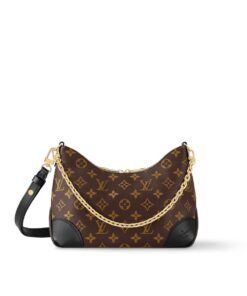 Louis Vuitton Boulogne Monogram Canvas Black For Women, Shoulder Bags 10.2in/ 26cm LV M45831