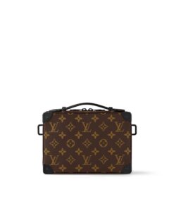 Louis Vuitton Handle Soft Trunk Monogram Macassar Canvas For Men, Men’s Bags 8.5in/22cm LV M45935 - Image 5