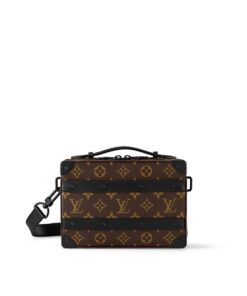 Louis Vuitton Handle Soft Trunk Monogram Macassar Canvas For Men, Men’s Bags 8.5in/22cm LV M45935