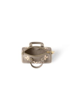 Louis Vuitton Papillon BB Monogram Empreinte Tourterelle / Creme Beige For Women, Women’s Handbags, Shoulder Bags And Crossbody Bags 7.9in/20cm LV M46031 - Image 3