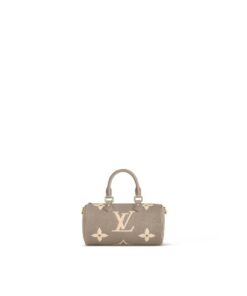 Louis Vuitton Papillon BB Monogram Empreinte Tourterelle / Creme Beige For Women, Women’s Handbags, Shoulder Bags And Crossbody Bags 7.9in/20cm LV M46031