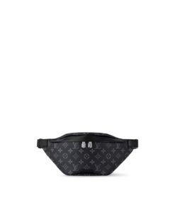 Louis Vuitton Discovery PM Bumbag 17.3in/ 44cm Monogram Eclipse Canvas Silver Hardware For Men M46035