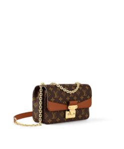 Louis Vuitton Marceau Monogram Canvas Caramel Brown For Women, Women’s Handbags, Shoulder and Crossbody Bags 9.6in/24.5cm LV M46127 - Image 3
