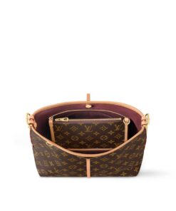 Louis Vuitton CarryAll PM Shoulder Bag 11.4in/ 28.9cm Monogram Brown Gold Hardware For Women M46203 - Image 6