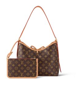 Louis Vuitton CarryAll PM Shoulder Bag 11.4in/ 28.9cm Monogram Brown Gold Hardware For Women M46203 - Image 3