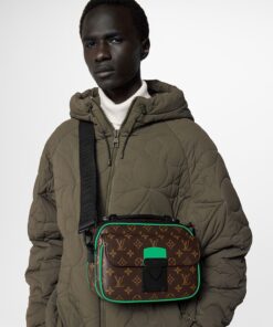 Alternative view of Louis Vuitton S-Lock Messenger Monogram Macassar By Virgil Abloh’s  Minty Green For Men, Men’s Bags, Shoulder And Crossbody Bags 8.7in/22cm LV M46246