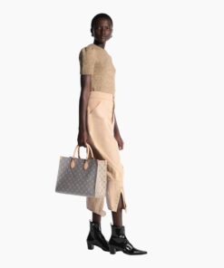 Alternative view of Louis Vuitton Onthego MM Tote Bag 13.8in/ 35cm Trianon Grey Gold Hardware For Women M12415