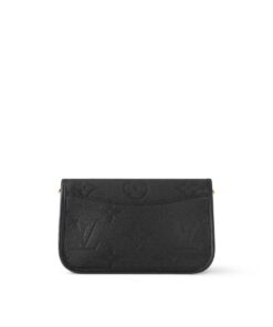 Louis Vuitton Diane Satchel Crossbody Bag 24cm/ 9.4in Black Gold Hardware For Women M46386 - Image 6