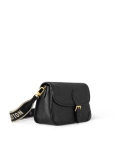 Louis Vuitton Diane Satchel Crossbody Bag 24cm/ 9.4in Black Gold Hardware For Women M46386 - Image 4