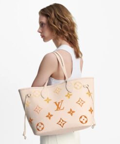 Alternative view of Louis Vuitton Neverfull MM Beige Bag For Women, 12.2 Inches/ 30.9 Cm – M46516