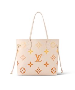 Louis Vuitton Neverfull MM Beige Bag For Women, 12.2 Inches/ 30.9 Cm – M46516