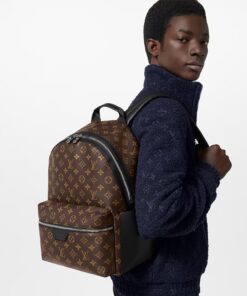 Alternative view of Louis Vuitton Discovery PM Backpack 15in/ 38cm Brown/ Black Monogram Palladium Hardware For Men M46684