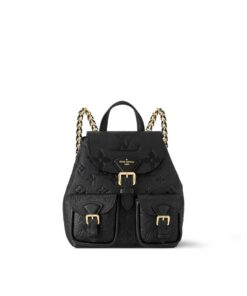 Louis Vuitton Backup Backpack Monogram Empreinte Black For Women 20cm/7.9in M47072