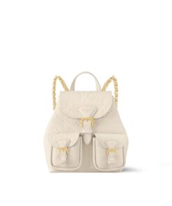 Louis Vuitton Backup Monogram Empreinte Cream For Women 20cm/7.9in M47106