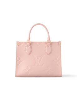 Louis Vuitton OnTheGo PM Tote Bag 9.8in/ 25cm Pink Gold Hardware For Women M47135