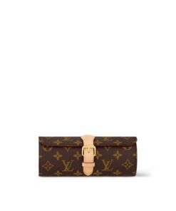 Louis Vuitton 3 Watch Case Monogram Canvas For Women, Travel Bags 7.9in/20cm LV M47530