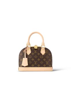 Louis Vuitton Alma BB Monogram Canvas Beige For Women, Women’s Handbags, Shoulder And Crossbody Bags 9.2in/23.5cm LV M53152