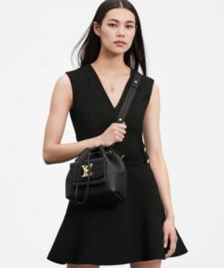 Alternative view of Louis Vuitton Lockme Bucket Black Bag For Women M57687- 9.1 Inches/ 23.1 Cm