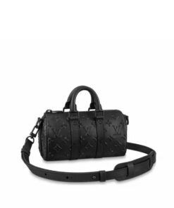 Louis Vuitton Keepall XS Monogram Seal Black For Women, Women’s Handbags, Shoulder And Crossbody Bags 8.3in/21cm LV M57960