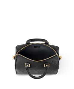 Louis Vuitton Speedy Bandouliere 25 Top Handle Bag 9.8in/ 25cm Black Gold Hardware For Women‎ M58951 - Image 5
