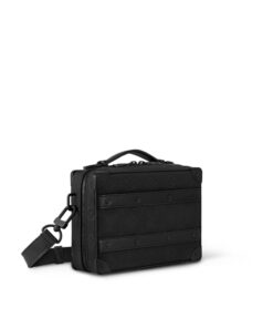 Louis Vuitton Handle Soft Trunk Black Taurillon Monogram For Men 8.5in/22cm LV M59163 - Image 7