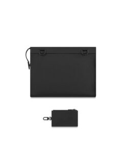 Louis Vuitton Messenger Voyage Aerogram Black For Men, Shoulder and Crossbody Bags 11in/28cm LV M59329 - Image 3