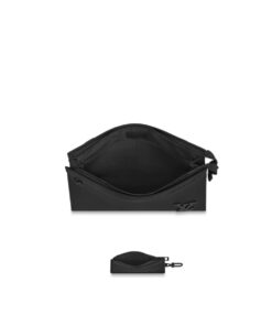 Louis Vuitton Messenger Voyage Aerogram Black For Men, Shoulder and Crossbody Bags 11in/28cm LV M59329 - Image 4