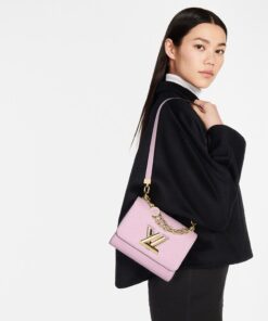 Alternative view of Louis Vuitton Twist PM Monogram Flower Wisteria Purple For Women, Shoulder And Crossbody Bags 9.1in/23cm LV M59405