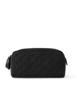 Louis Vuitton Dopp Kit Bag Black For Men 11in/28cm M59478