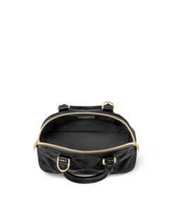 Louis Vuitton Alma BB Top Handle Bag 9.6in/ 24.5cm Black Gold Hardware For Women M59793 - Image 9
