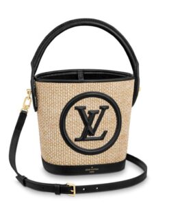 Louis Vuitton Petit Bucket Raffia Beige For Women 9.4in/24cm LV M59961