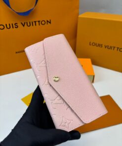 Louis Vuitton Sarah Wallet Combines Monogram Empreinte Rose Ballerine Pink For Women M61291 - Image 4
