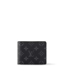 Louis Vuitton Multiple Wallet Monogram Eclipse For Men 4.5in/11.5cm M61695