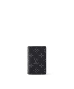 Louis Vuitton Pocket Organizer Monogram Eclipse for Men 4.3in/11cm M61696