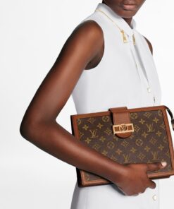 Alternative view of Louis Vuitton Pochette Dauphine Monogram and Monogram Reverse Canvas Brown For Women, Women’s Wallets 10.2in/26cm LV M69184