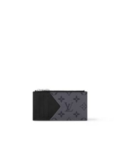 Louis Vuitton Coin Card Holder Monogram Eclipse For Men, 5.7in/14.5cm – M69533
