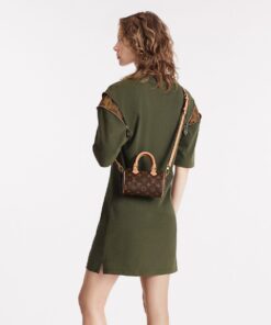 Alternative view of Louis Vuitton Nano Speedy Top Handle Bag 6.3in/ 16cm Brown Monogram Canvas Gold Hardware For Women M81085