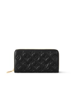 Louis Vuitton Zippy Wallet Coussin Black 8.1in/20cm For Women M81510