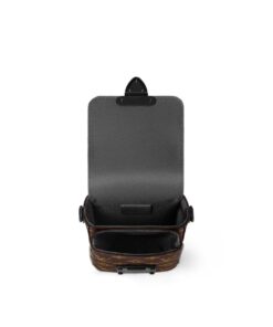 Louis Vuitton S-Lock Vertical Wearable Wallet Monogram Macassar Black For Men, Men’s Bags, Shoulder And Crossbody Bags 7.5in/19cm LV M81522 - Image 4