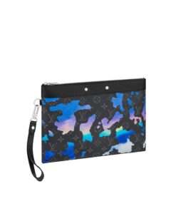 Louis Vuitton Pochette To Go Monogram Eclipse Canvas Black For Men 11.8in/30cm M81848