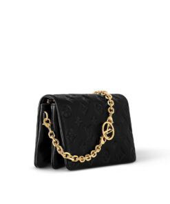 Alternative view of Louis Vuitton Pochette Coussin Shoulder Bag 7.9in/ 20cm Black Gold Hardware For Women M82116