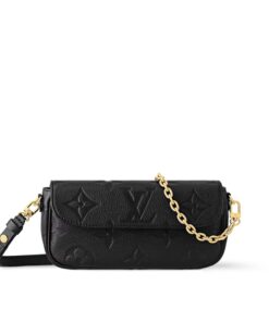 Louis Vuitton Monogram Empreinte Wallet on Chain Ivy Black For Women, 23.5cm/9.3in – M82154