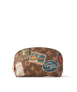 Louis Vuitton Cosmetic Pouch Bag Brown For Women 7,5in/19cm M83597
