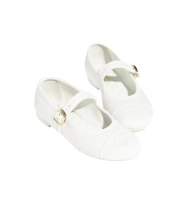 Chanel Mary Janes White For Women G45503 B16406 NX269