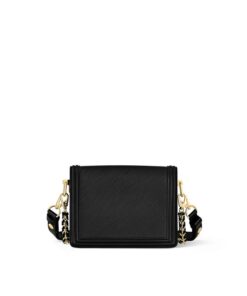 Louis Vuitton Mini Dauphine Crossbody Bag 7.9in/ 20cm Black Gold Hardware For Women M55964 - Image 4