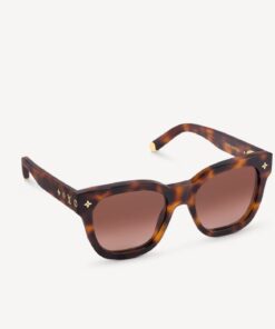 Louis Vuitton My Monogram Square Sunglasses Dark Tortoise For Women Z1524W