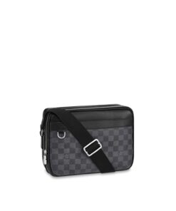 Louis Vuitton Trocadero Messenger NM PM Damier Graphite For Men, Shoulder and Crossbody Bags 11.4in/29cm LV N40087