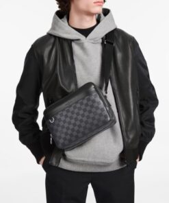 Alternative view of Louis Vuitton Trocadero Messenger NM PM Damier Graphite For Men, Shoulder and Crossbody Bags 11.4in/29cm LV N40087