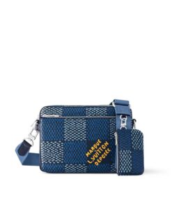 Louis Vuitton Trio Messenger Bag Blue For Men N40694 9.8in/ 25cm
